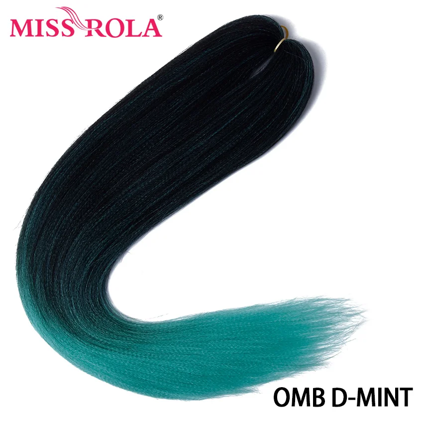 Miss Rola 24 Inches100 g Yaki прямые синтетические волосы для наращивания предварительно растянутые вязанные крючком огромные косы канекалон плетение волос - Цвет: #5