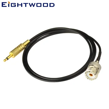 

Eightwood UHF to 3.5mm Mono 1/8" TRS Stereo Male Plug Headphone Audio Adapter Cable RG174 3ft 1M For CCTV Camera Monitor