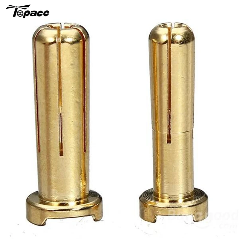 

4mm 5mm Banana Plug Connector Plated 7U Gold for RC Helicopter Drones FPV Quadcopter Cars Toys DIY Spare Parts Accessories Accs