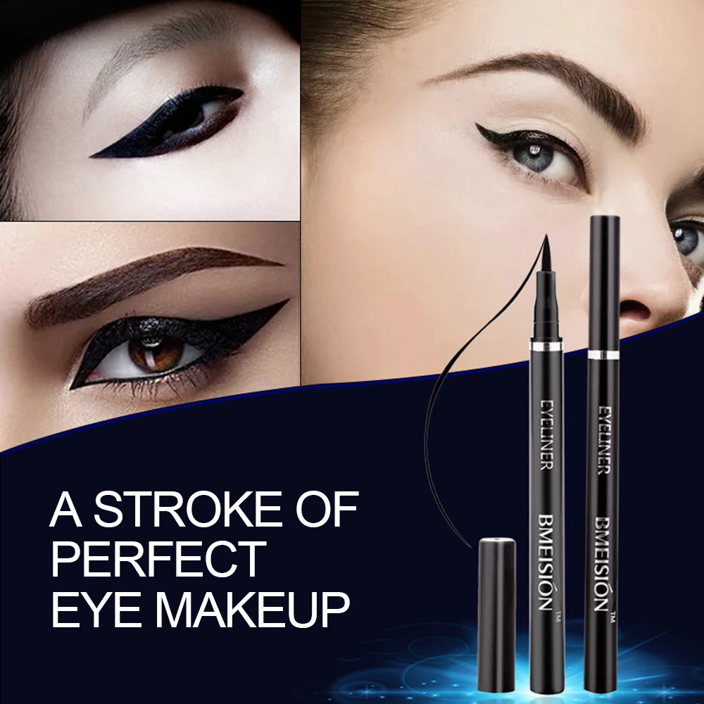 Y&W&F 1pc Black Eyeliner Make Up Long lasting Eye Liner Pencil Fast Dry Waterproof Not Blooming