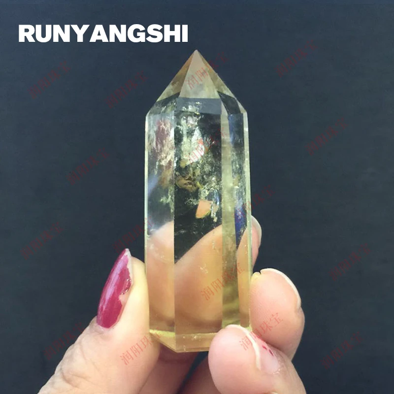 

Yellow Single Tip Stone Pillar Melting Refining Stones and Minerals Wholesale Factory Stone Drop Shipping Runyangshi ZH33