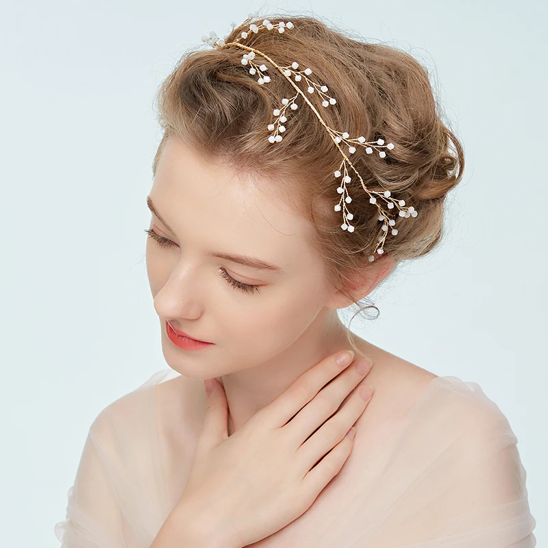 Handmade Wedding Bridal Headbands Wholesale Elegant Crystal Hair Band