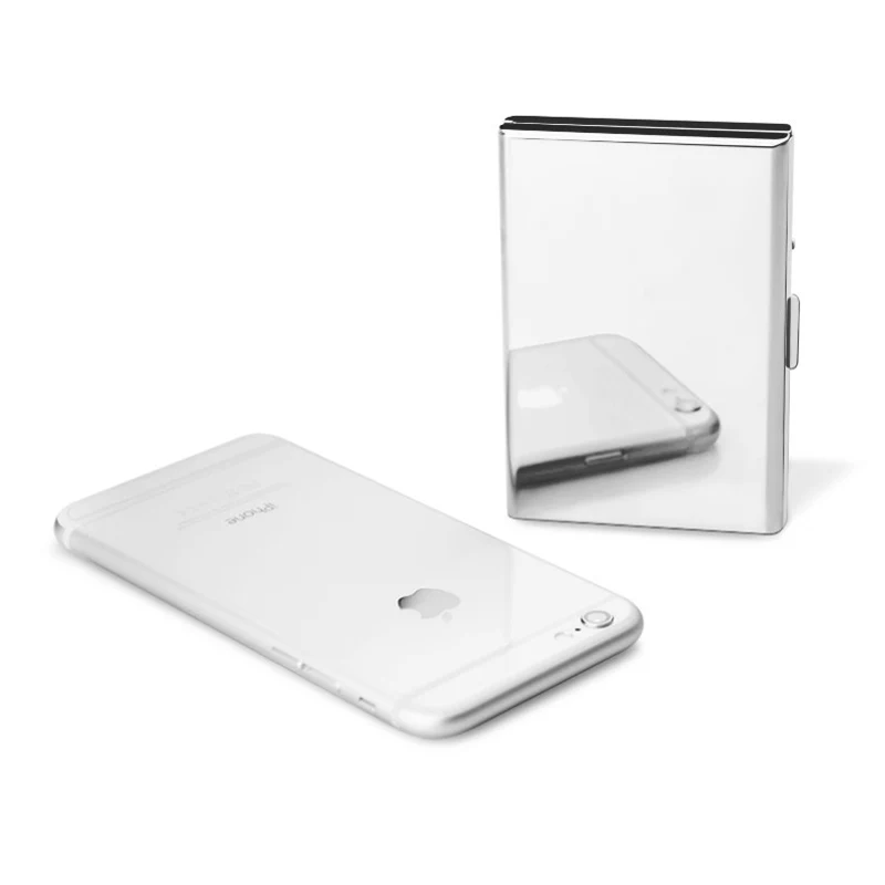 viagem id titular do cartão rfid carteira caso de metal porte carte