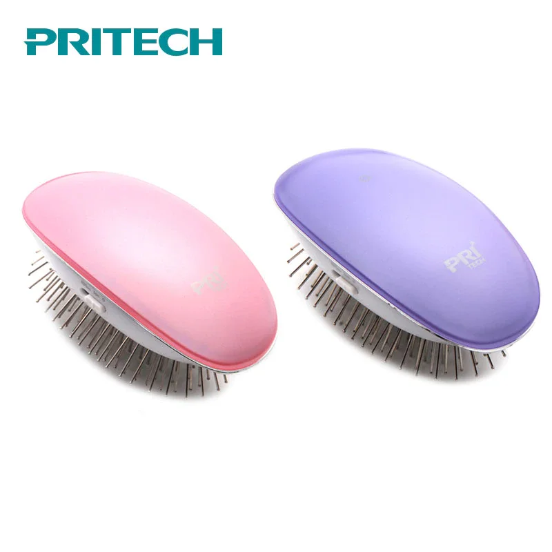 Cheap Professional Mini Hair Straightener Protable Negative ion comb Anti static Massage Straightening comb Electric Hair Ionic Brush