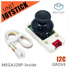 M5Stack Official New Joystick Unit MEGA328P I2C/Grove Connector Compatible X/Y Axis & Button for ESP32 Arduino Development Kit