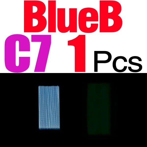 MNFT 1 шт. 100 ярдов светящаяся леска для ловли нахлыстом Krystal вспышка для завязывания мух джиг или приманки - Цвет: C7 Blue B Color