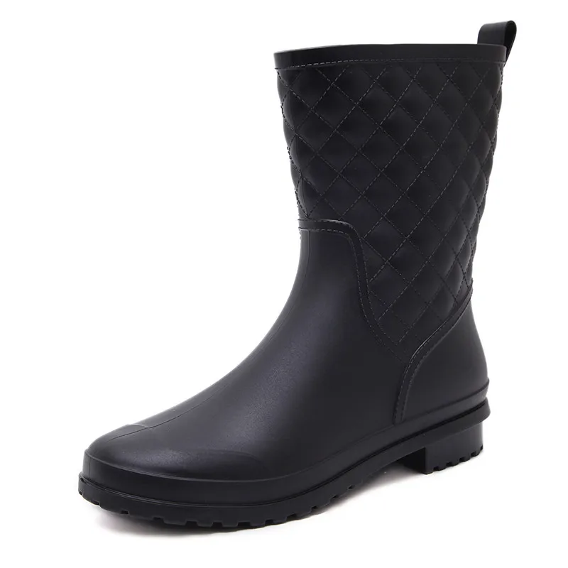 

Fashion Autumn Shoes Woman Outdoor Rain Boots Waterproof PVC Rainy Shoes Spring Girls Anti-skid Rainboots Zapatos De Mujer