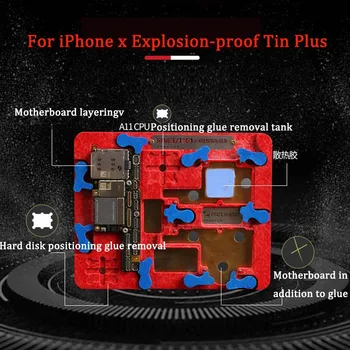 

Mechanic Repair fixture multi-function iPhone X CPU A11 IC Remove Glue Cooling Protect tin Positioning Fixture Platform