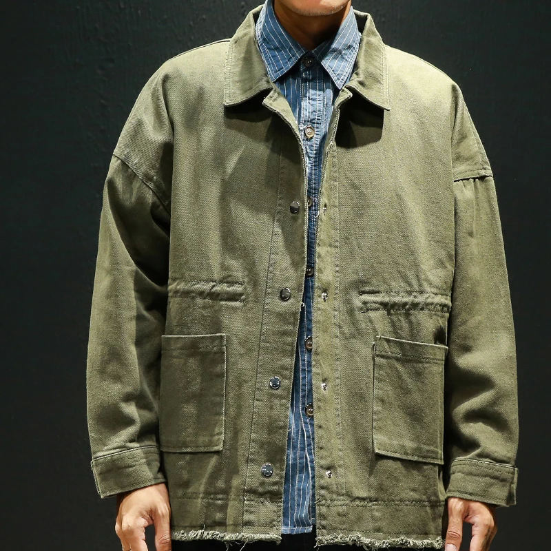 

Men Smart Casual Hiphop Street Jackets Coats Jaqueta Masculina Male Casual Fashion Slim Fitted Buttons Outwear Hombre 5XL