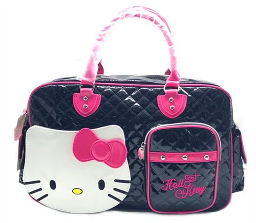Новая женская сумка для девочек, новая Большая сумка Hello kitty, сумочка, дорожная сумка для покупок, XK-P22335