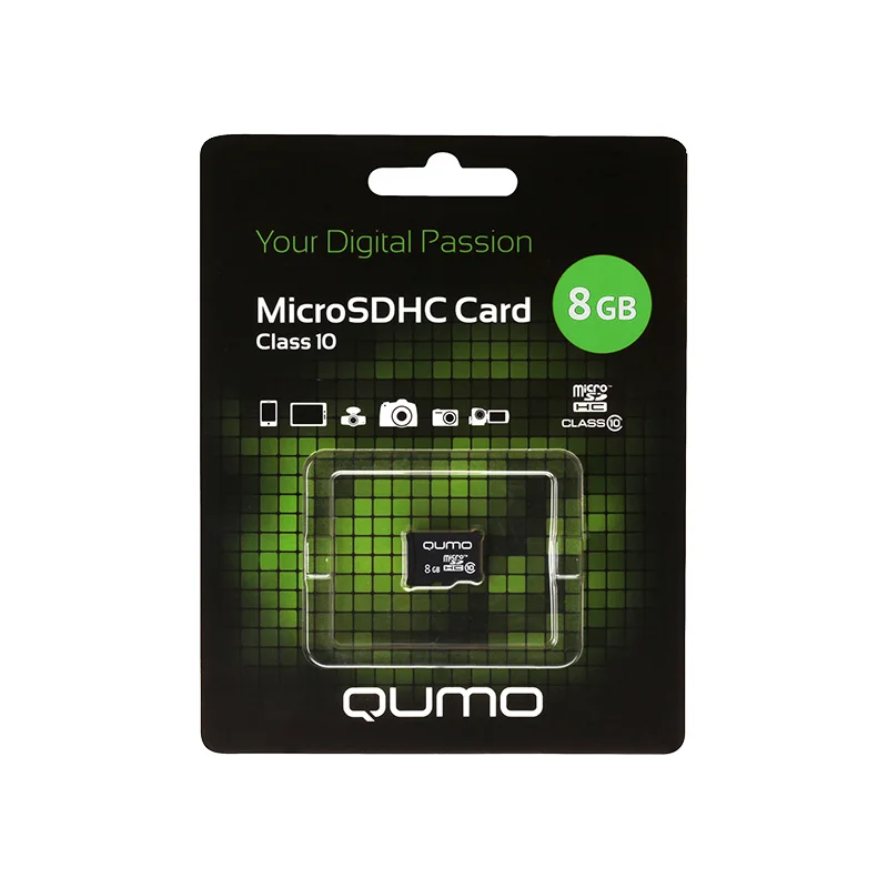 

Карта памяти QUMO QM8GMICSDHC10NA microSDHC 8GB