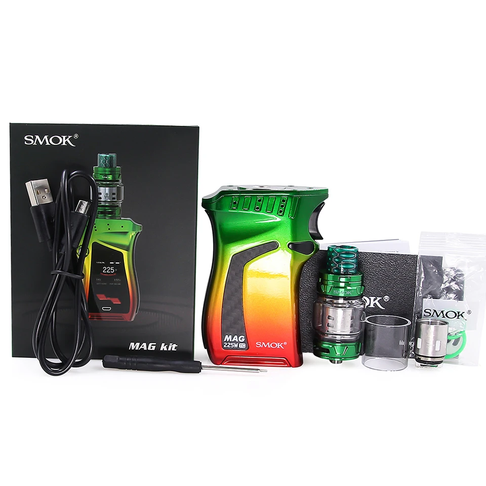 Original SMOK Mag Kit with 225W BOX MOD & 8ml TFV12 Prince Tank Vaporizer Electronic Cigarette Vape Kit VS SMOK X Priv G-PRIV 2 Original SMOK Mag Kit with 225W BOX MOD & 8ml TFV12 Prince Tank Vaporizer Electronic Cigarette Vape Kit VS SMOK X Priv G-PRIV 2