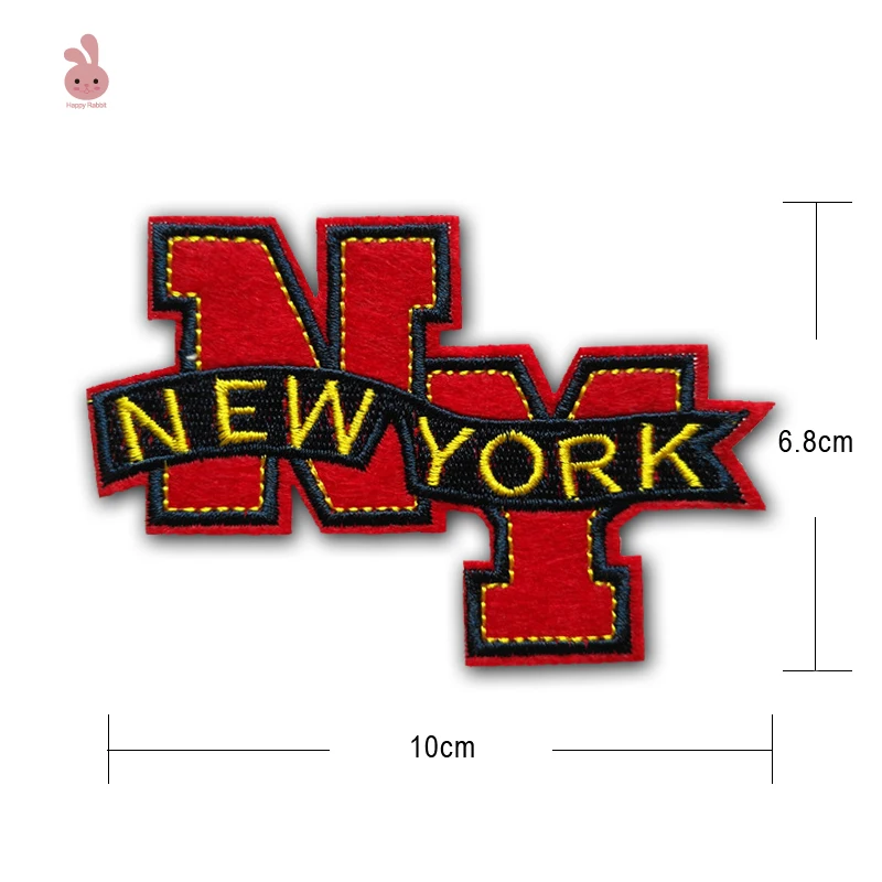 NEW YORK&NY Iron on Patches for Clothing DIY Apparel Accessories