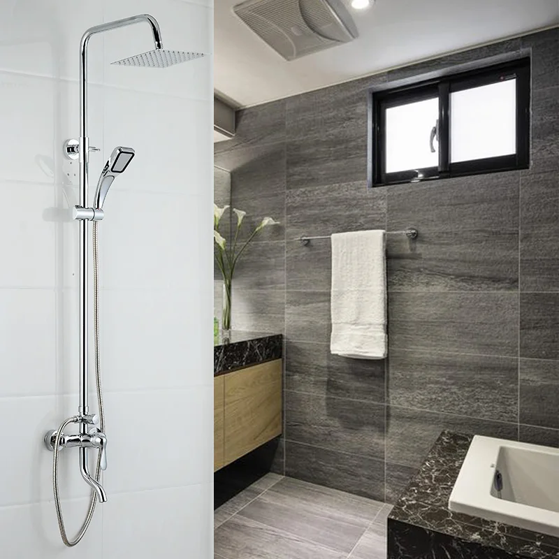 Dofaso Square Rain Shower Set Faucet 8