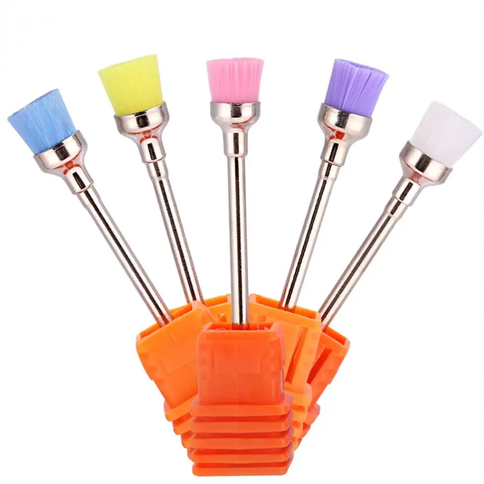 Buy 5pcs Nail Drill Bits Cleaning Brushes Set Electric