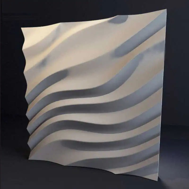 

Plastic Molds Plastic forms, plastic 3D decorative wall panels "Dune" for gypsum, Price for 1pcs unique design