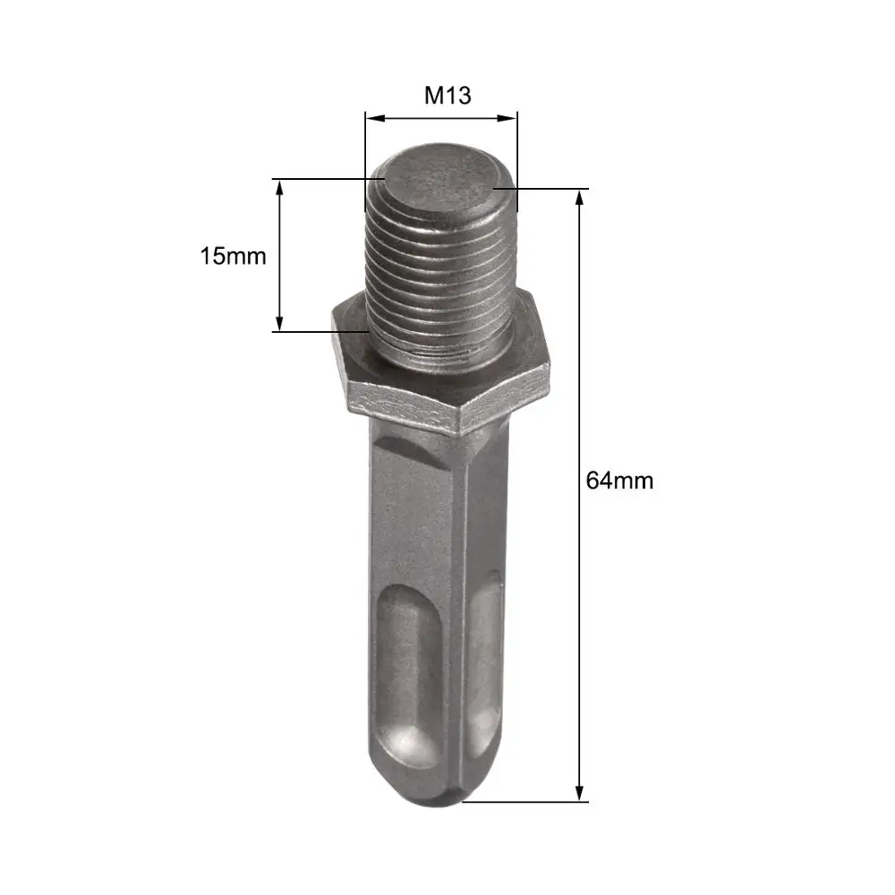 Uxcell SDS Plus до 3/8 дюйма 1/2 дюйма резьба Быстрый адаптер изменения БЕСКЛЮЧЕВОЙ патрон для дрели адаптер Круглый хвостовик для ударного драйвера