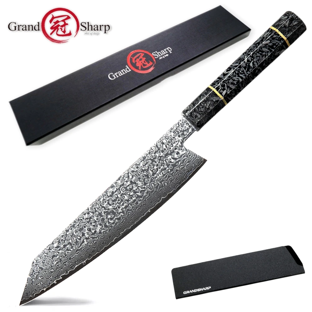  Japanese Damascus Knife Handmade Chef Knife vg10 Japanese Damascus Kiritsuke Kitchen Knifes Glow Ha - 33011882223