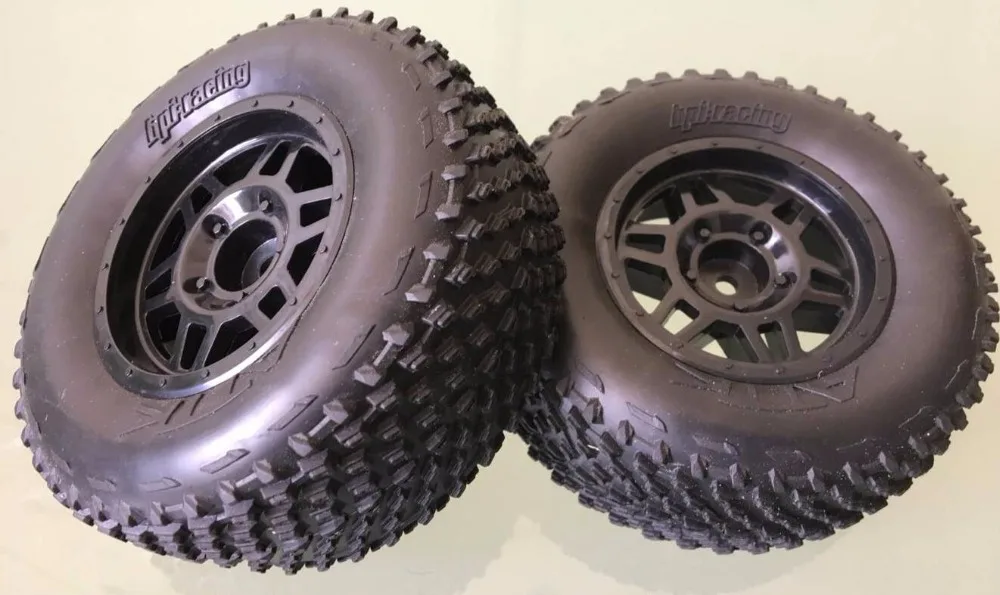 Динамитная вспышка обод черный 1/10 шина короткого хода 4 шт./компл.|1/10 rim|tyre settires short
