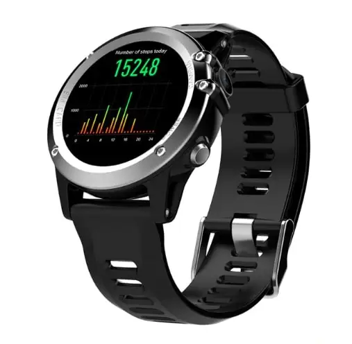 Microwear H1 Смарт-часы водонепроницаемые 1 39 &quotMTK6572 BT 4 0 3g Wifi GPS SIM для iPhone huawei Xiaomi умные