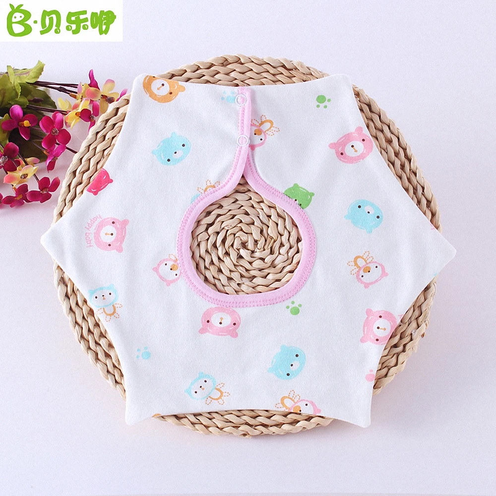 

3pcs/lot 100% Cotton new Baby round bibs cartoon cute bibs clothes for 0-3T baby boys Girls Kids bib burp Clothes