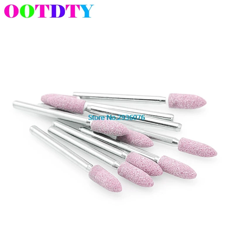 

10Pcs/set 8.0mm Electric Grinding Polishing Rotary Tool Abrasive Stone Points Bullet Shape Head Wheel MY27_0