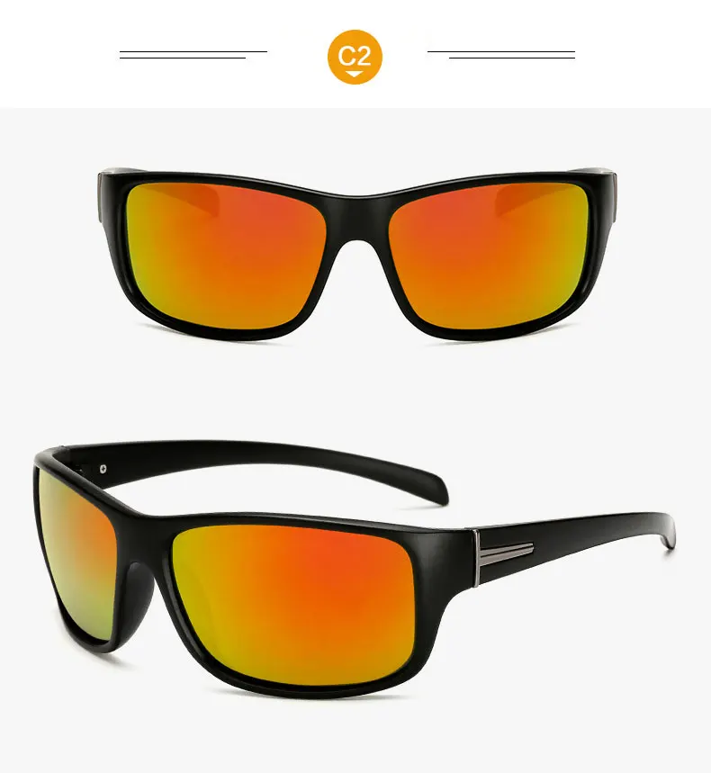 Фирменный дизайн, поляризованные солнцезащитные очки, Классические мужские солнцезащитные очки для вождения, очки ночного видения, квадратные очки для мужчин, солнцезащитные очки Gafas, UV400
