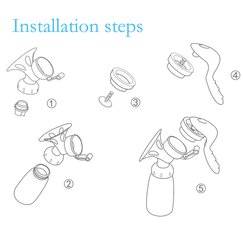 TONICHELLA Manual Breast Pump Strong Attraction Baby Products Women Feeding Original  Baby Nipple Suction Milk Bottle T0099