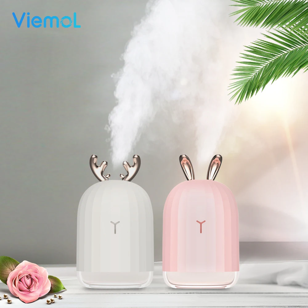 

Viemol 220ML Christmas White Deer Air Humidifier Essential Oil Diffuser for Home Car Aromatherapy Aroma Diffuser with Lamp