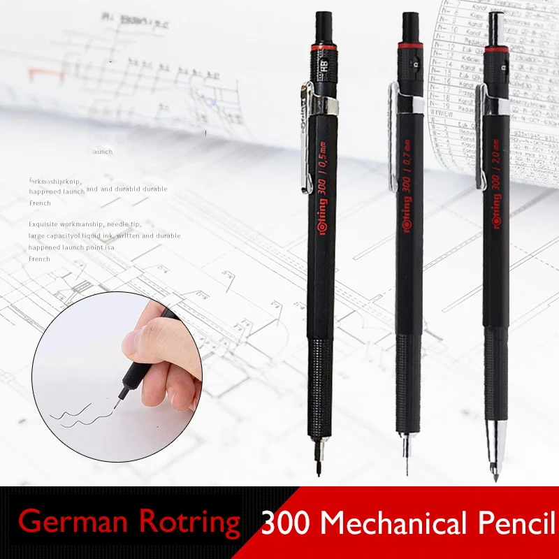 Origin German Rotring 300 Mechanical Pencil 0.5mm/0.7mm/2.0mm for