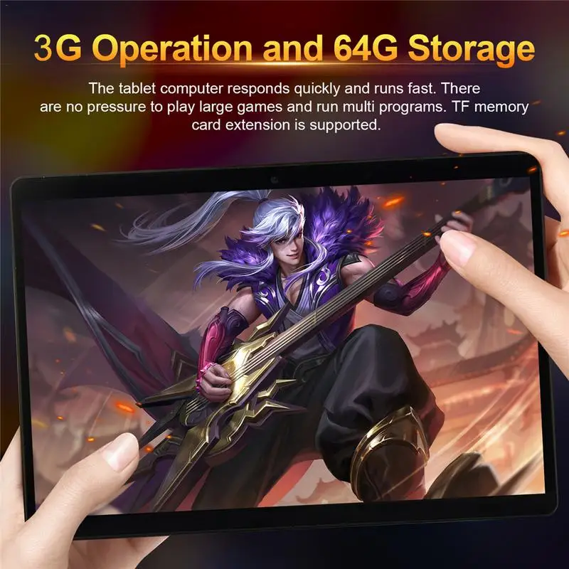  2019 S119 10 inch tablet PC Octa Core 6GB RAM 64GB ROM Android 9.0 WiFi Bluetooth Dual SIM Cards 3G