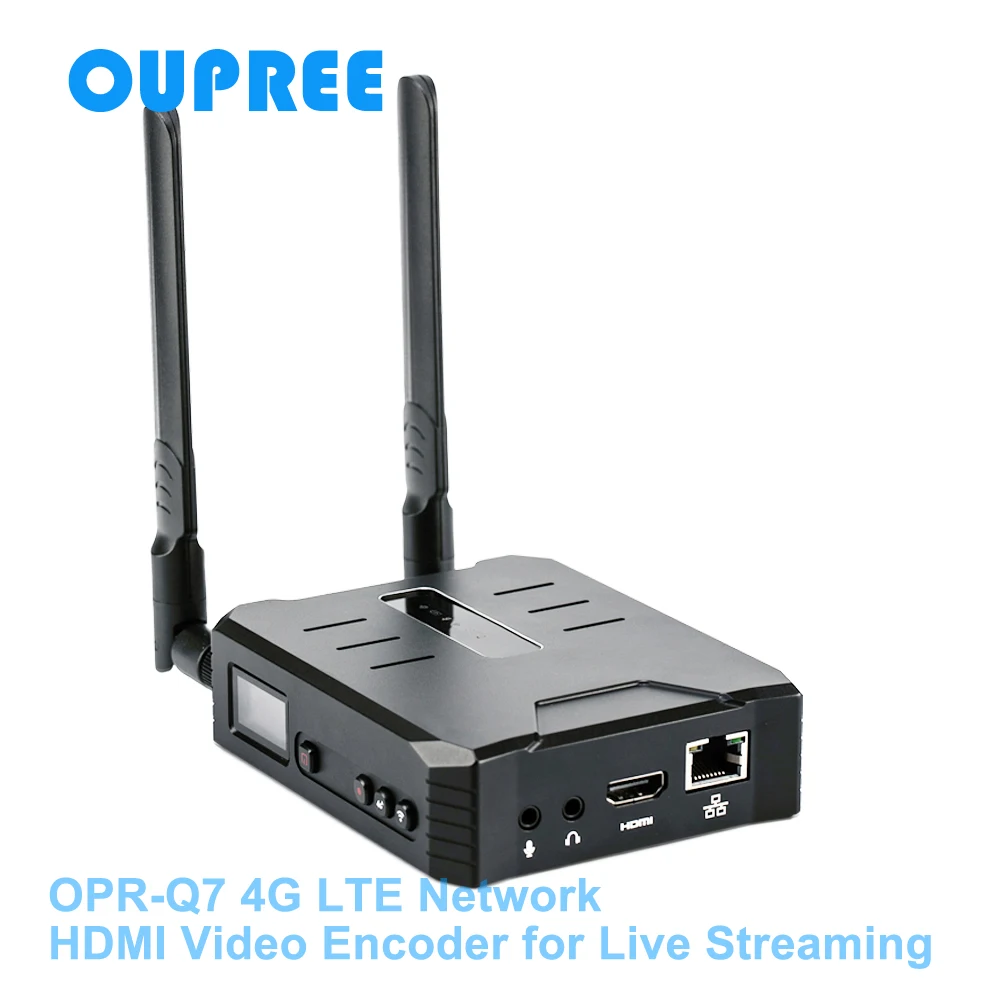 

Oupree OPR-Q7 4G LTE HDMI Video Encoder for Live Stream on YouTube, Facebook, Twitte; HDMI Video over IP / 4G SIM to Internet