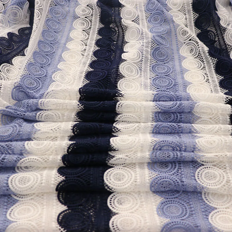 

HFX Water Soluble Wedding Lace Cord Lace Fabrics High Quality 2018 Guipure Embroidery Milk Silk African Lace Fabric X836-2