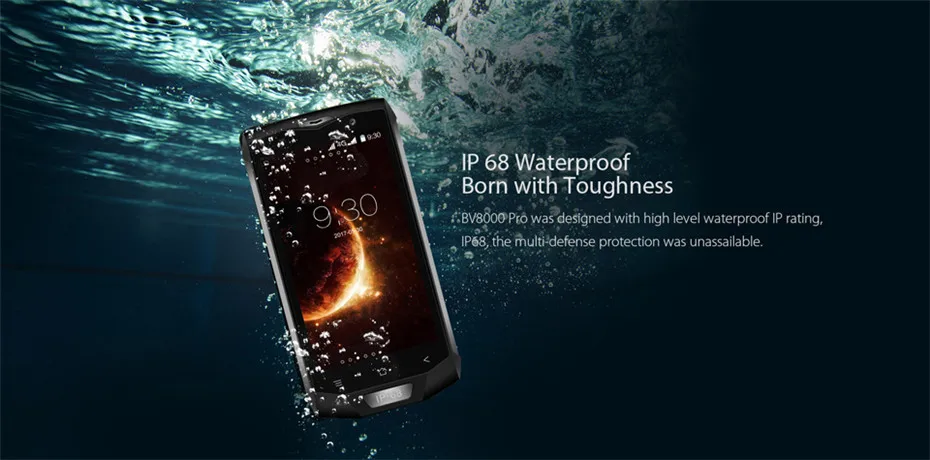 Blackview BV8000 Pro 4G смартфон Android 7,0 Octa Core 6 ГБ + 64 GB отпечатков пальцев 5 дюймов FHD IP68 Водонепроницаемый мобильного телефона 16.0MP NFC