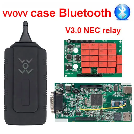 CDP TCS V3.0 эстафета NEC OBD2 автомобильный Грузовик multidiag pro Bluetooth obd ii сканер программное обеспечение Авто диагностический инструмент - Цвет: WOW CDP Bluetooth