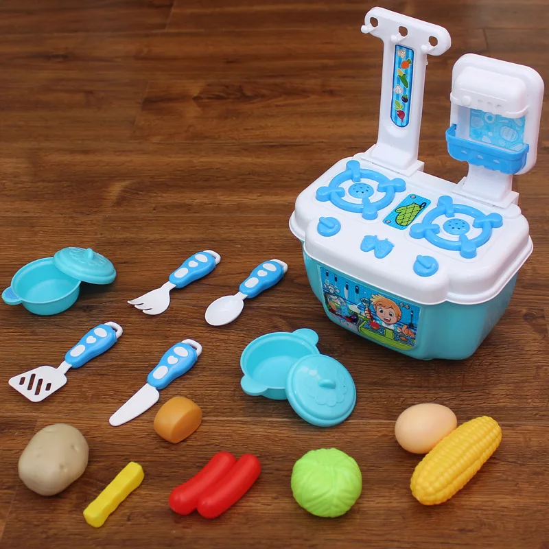 New Kids Play House Toys Tableware Sets Baby Toys Kitchen Cooking Simulation Model Educational Appliance For Girl Toys (4)