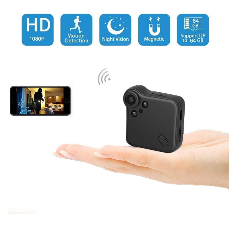 

CCTV WIFI IP Mini Camera 1080P Sensor Portable Security Camcorder small cam Night Vision Motion Detection Support Hidden TFcard