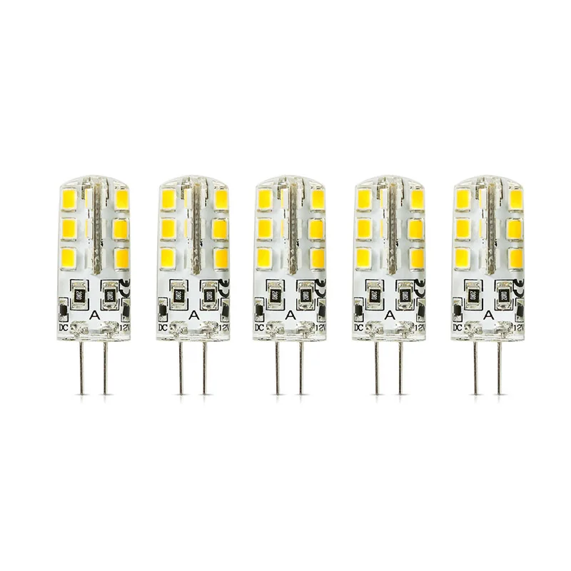 Светодиодная галогенная лампа G4 2835 SMD 3 Вт DC 12 В 24 5 шт./лот светодиодная g4
