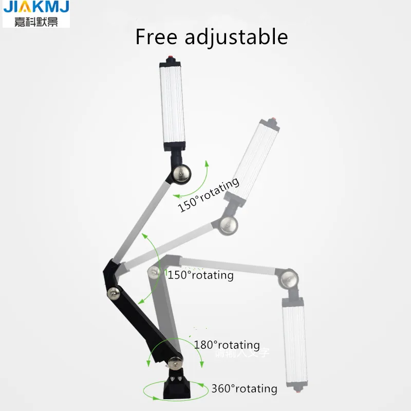 Led 16 Вт-40 Вт 24 В/220 В Миниатюрный алюминиевый длинный кронштейн складной универсальный рабочий светильник ударопрочный жиронепроницаемый, водонепроницаемый станок с ЧПУ