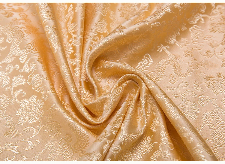 Новое поступление, парчовая пряжа, окрашенная золотой дракон, ткань для лоскутного шитья, простыня, платье, детская ткань, ткань telas 100x150 см