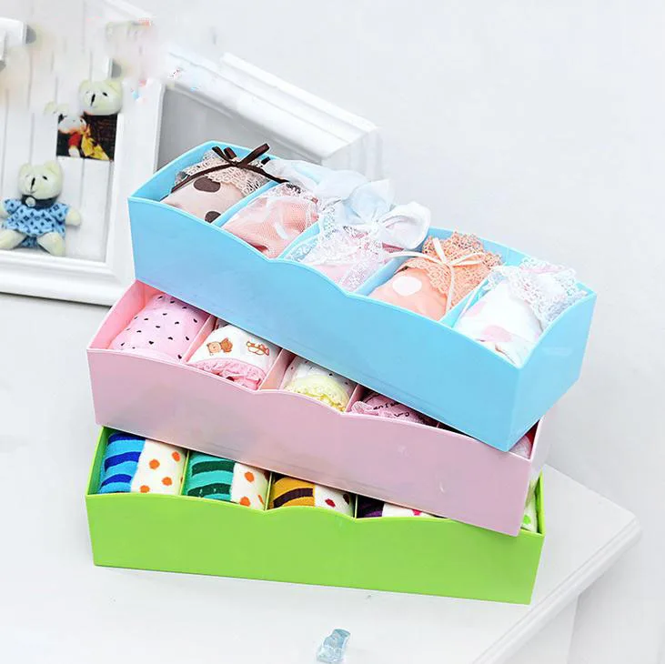Buy 1PC Plastic Storage Box Underwear Socks Storage