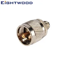 Eightwood 20 шт. UHF-Mini-UHF Автомобильная Радио Антенна адаптер UHF штекер в Mini-UHF гнездо женский прямой SO-239 SO239 разъем
