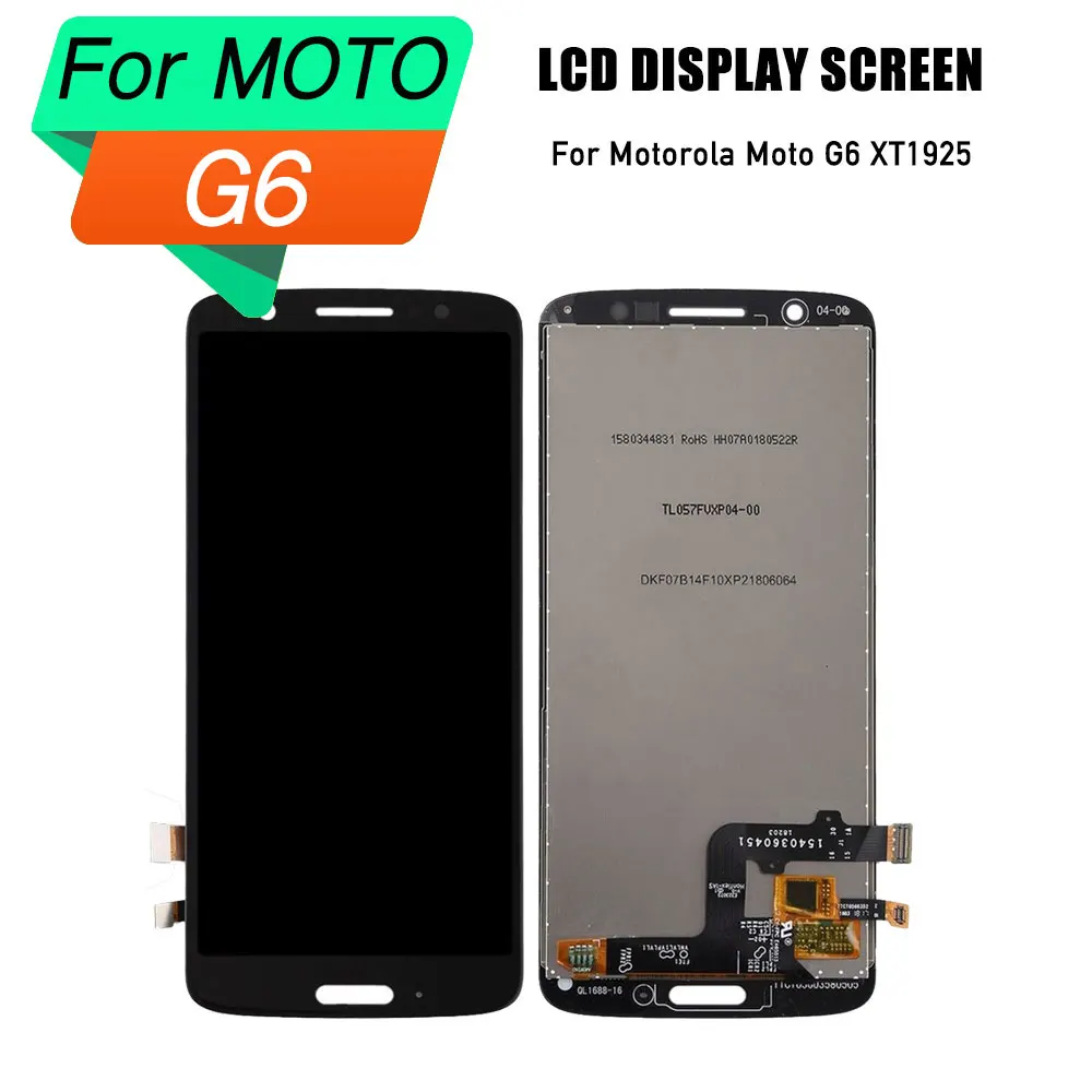 

lcd touch screen for motorola moto G6 display digitizer frame assembly for Motorola Moto G6 lcd XT1925 screen
