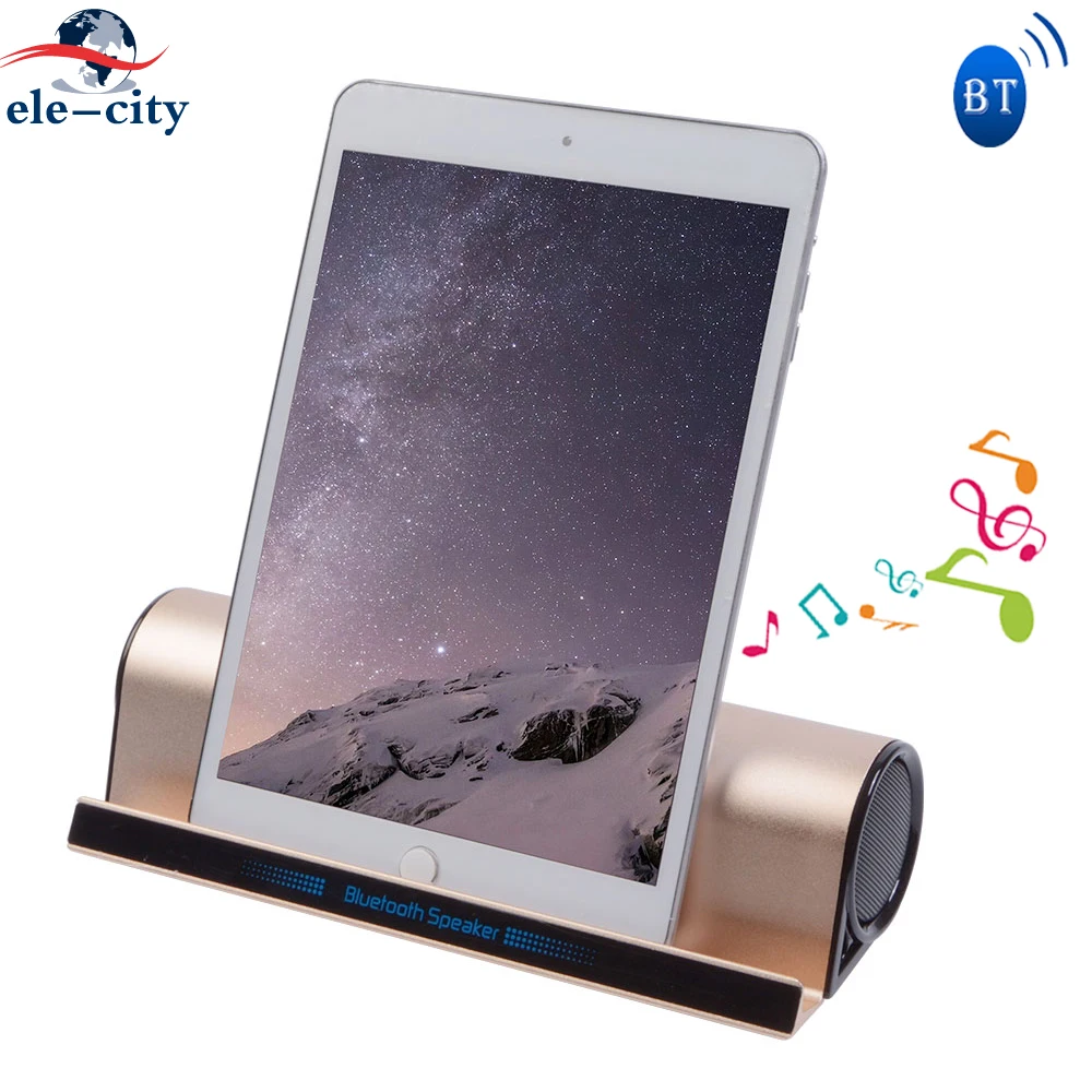 

2019 Subwoofer Wireless Stereo Bluetooth Speaker Stand Phone Holder for Home for Tablet PC iPhone Hifi Audio System Sound Box