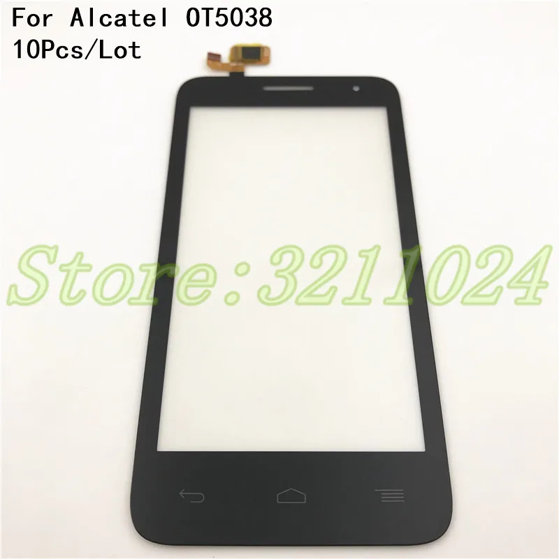 10 шт./лот спереди Панель Touch Экран для Alcatel One Touch POP D5 5038 5038D 5038E 5038X OT5038 Сенсорный экран планшета Стекло