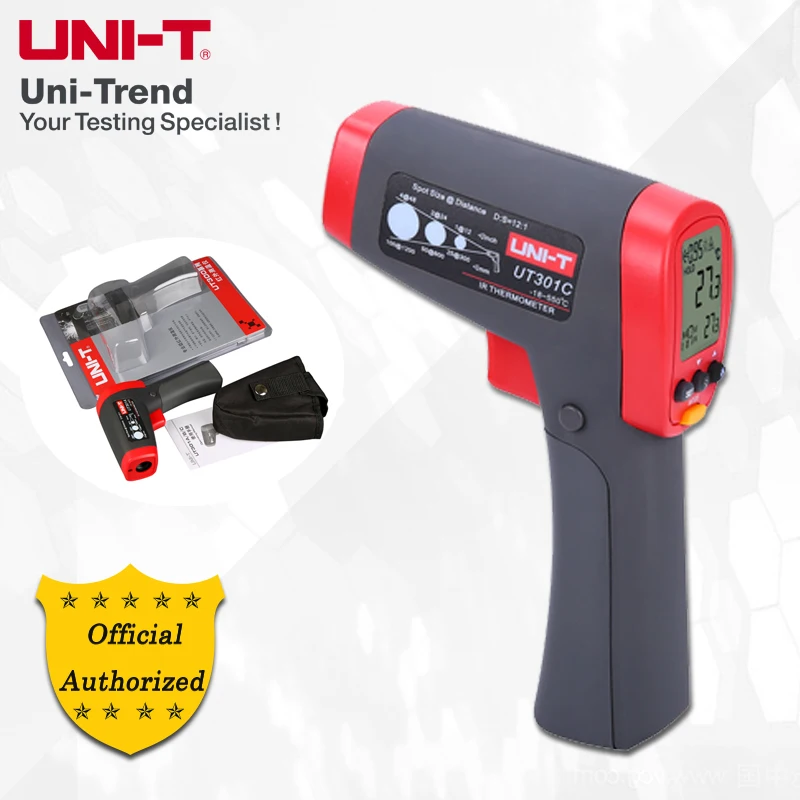 

UNI-T UT301A/UT301C Infrared Thermometer; Non-contact Electronic Thermometer, Industrial/Food Thermometer