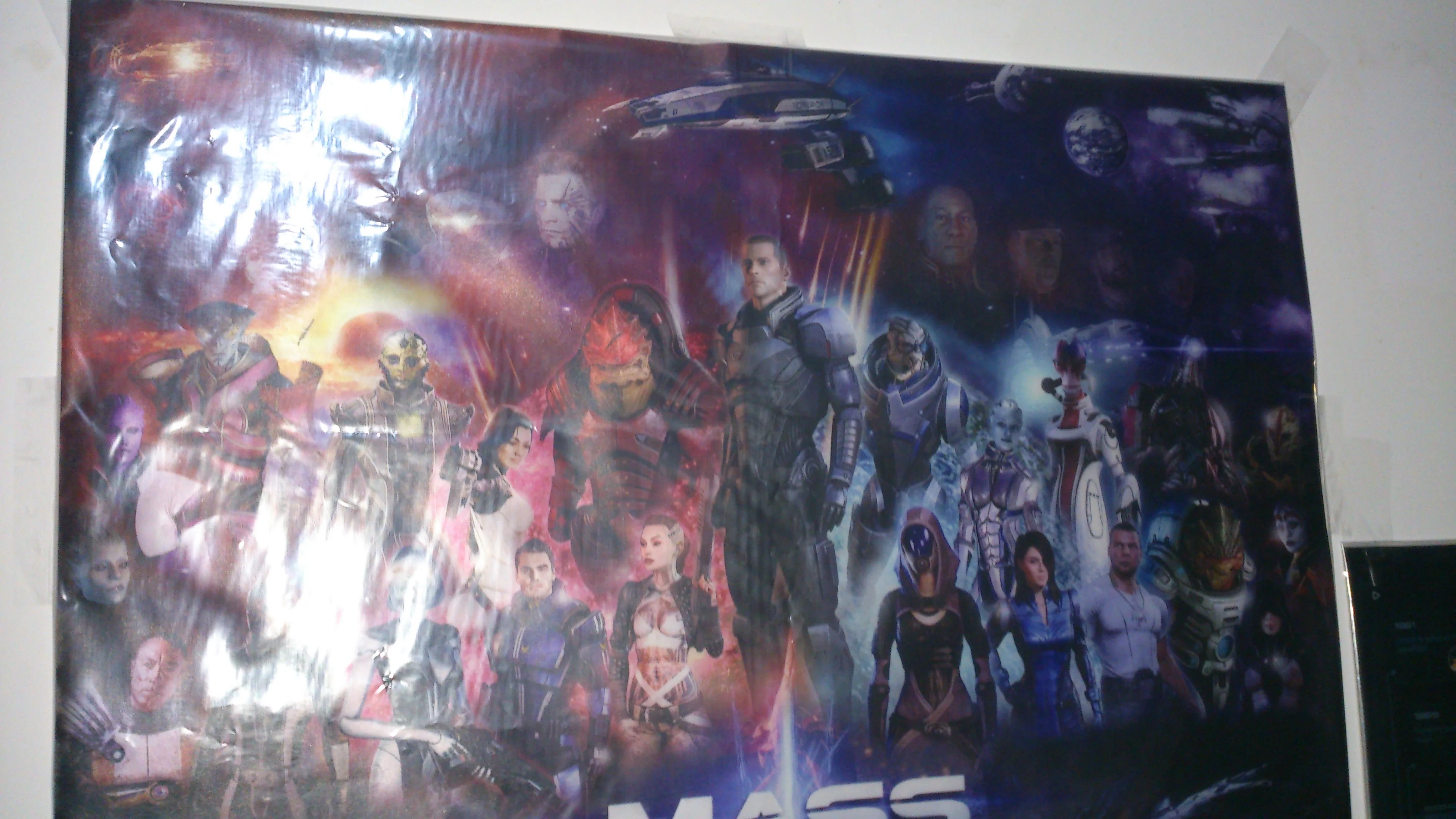 Mass Effect 2 3 4 Game Print Art Silk Poster
