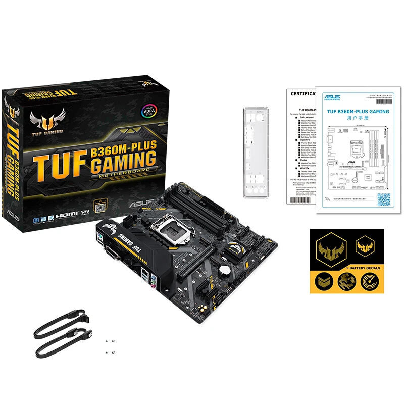 Для Asus Туф B360M-PLUS игровая материнская плата B360 разъем LGA 1151 i7 i5 i3 DDR4 PCI-E SATA USB 3,0 поддерживает i7 8700 K I5 8400