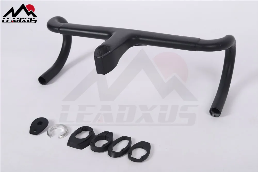 

LEADXUS Aero Carbon Fiber Integrated Road Bicycle Handlebar 28.6mm Bike Integrated Carbon Handlebar 39/40/41/42/43cm LURHACHI