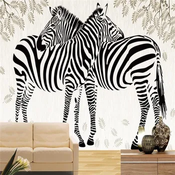 

Original abstract zebra TV background wall professional production mural factory wholesale wallpaper mural poster photo wall